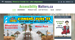 Desktop Screenshot of accessibilitymatters.ca